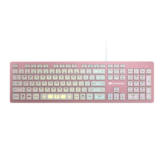 Teclado Gamer Cougar Vantar AX RGB | Switch Tijera | Alámbrico | Inglés | Rosa