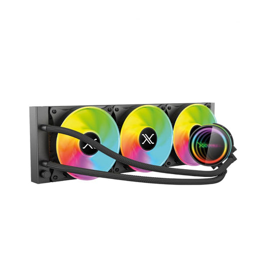 Enfriamiento Líquido para CPU XZEAL XZ411, 3x 120mm, 800–2200RPM, Negro