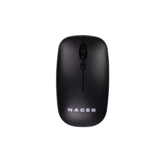Mouse Naceb NA-0136 | Inalámbrico | Óptico | 1600 DPI | RF | Negro