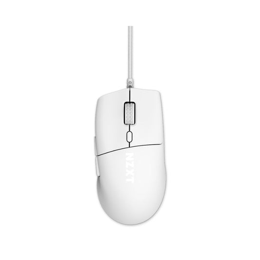Mouse Gamer Ergonómico NZXT Lift 2 Ergo | Alámbrico | Óptico | 26000 DPI | USB-A | Blanco