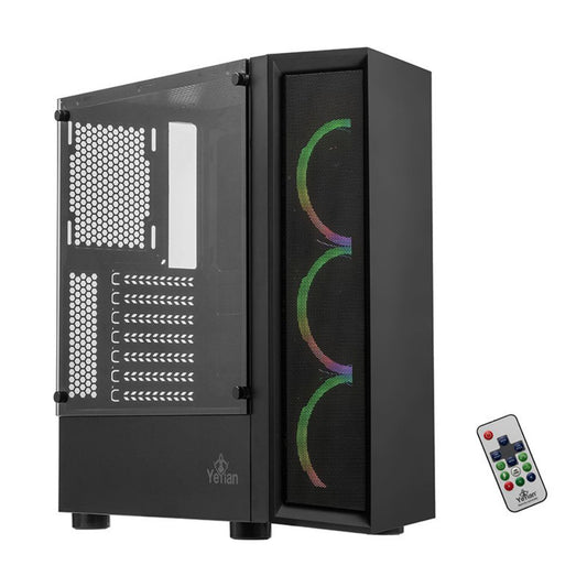 Gabinete Yeyian Ventle Master Midi-Tower Micro ATX/ATX ARGB USB 2.0/3.0 Negro