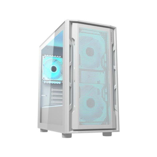 Gabinete Cougar Uniface Mini RGB, Mini-Tower, Micro-ATX/Mini-ITX, USB 2.0/3.0, sin Fuente, 3 Ventiladores Instalados, Blanco