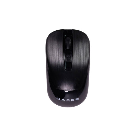 Mouse Naceb NA-0137N | Inalámbrico | Óptico | 1600 DPI | Bluetooth/USB-A | Negro
