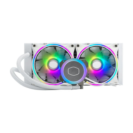 Enfriamiento Líquido Cooler Master MasterLiquid ML240 Illusion Wh CPU 240mm 2x120mm hasta 1800RPM Blanco