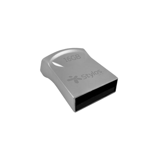 Memoria USB Stylos STMUS42S 16GB Plata | USB-A 2.0 | Diseño Metálico Mini