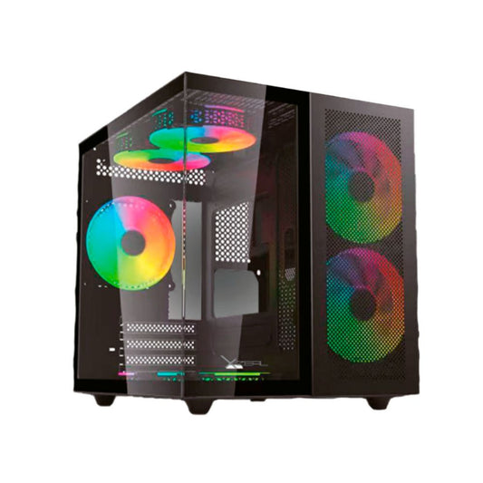 Gabinete Xzeal CXi1 Negro | Mini-Tower | Micro-ATX Mini-ITX | 3 Ventiladores