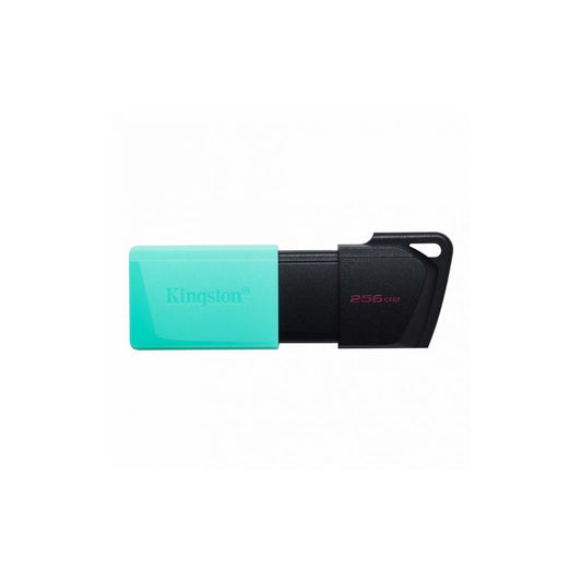 Memoria USB Kingston DataTraveler Exodia M 256GB Negro/Turquesa | USB-A 3.2 | Diseño con tapa móvil