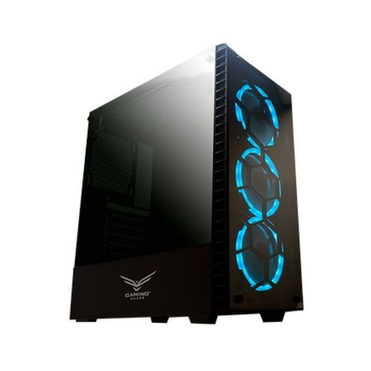 Gabinete Naceb Hydra, Midi-Tower, ATX/Micro-ATX/Mini-ITX, USB 2.0/3.0, sin Fuente, 3 Ventiladores Instalados, Negro