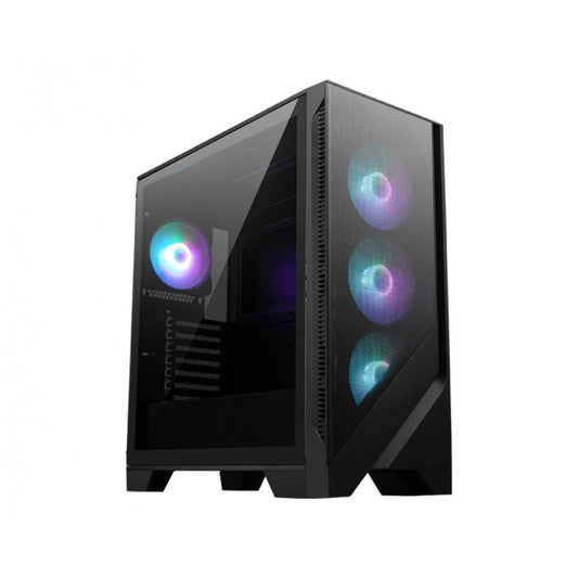 Gabinete MSI MAG FORGE 321R AIRFLOW Negro | Midi Tower | ATX/Micro-ATX/Mini-ITX | USB 3.0 | Sin Fuente | 4 Ventiladores