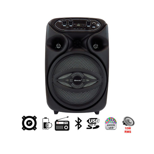 Bafle Linkbits 8" | Bluetooth | Micrófono | Recargable | Portátil
