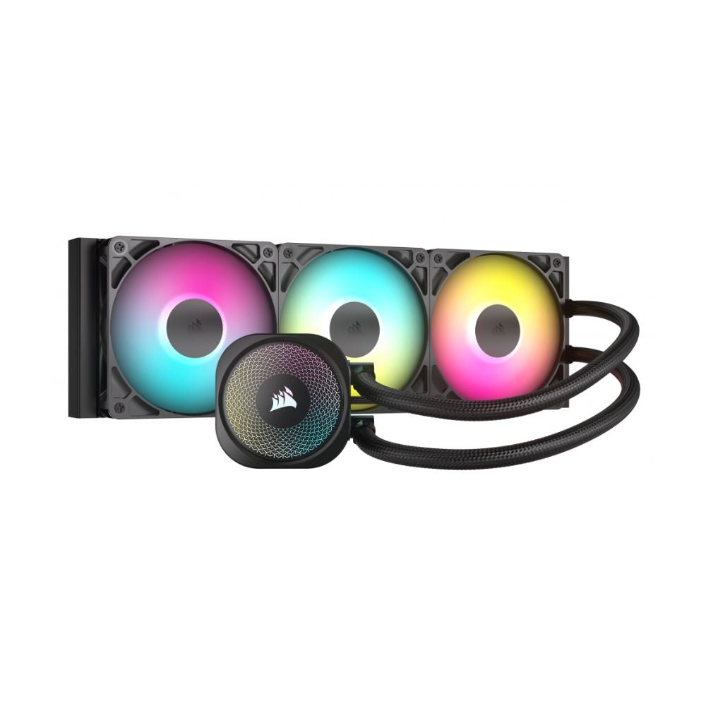 Enfriamiento Líquido para CPU Corsair CW-9060093-WW Nautilus 360 RS ARGB, 360mm, 3 Ventiladores, Negro