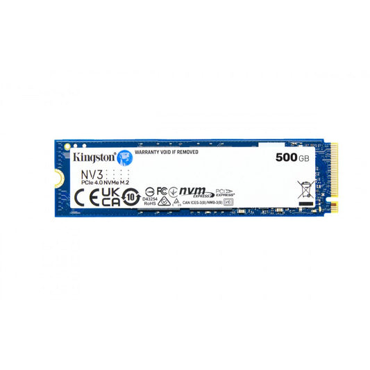 SSD Kingston NV3S 500GB | PCIe 4.0 NVMe | 5000MB/s Lectura | 3000MB/s Escritura | M.2 2280