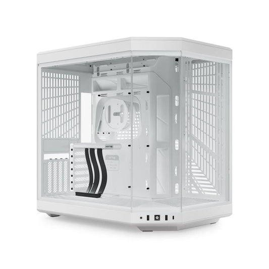 Gabinete HYTE Y70 CS-HYTE-Y70-WW, Blanco, Media Torre, Cable Riser PCIe 4.0 Incluido, USB Tipo-C, Sin Fuente