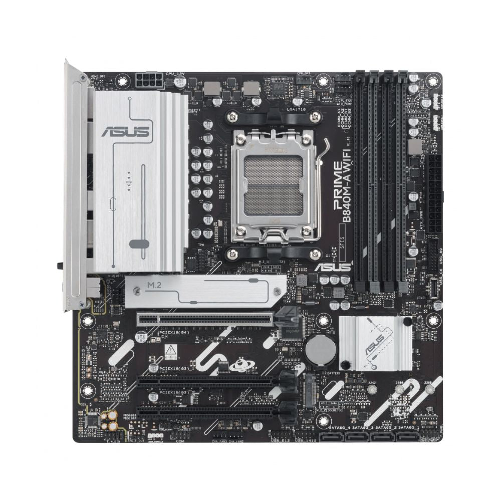 Tarjeta Madre ASUS Prime B840M-A WiFi Micro ATX AM5 DDR5 HDMI 2x DisplayPort PCI Express 4.0 WiFi 6E
