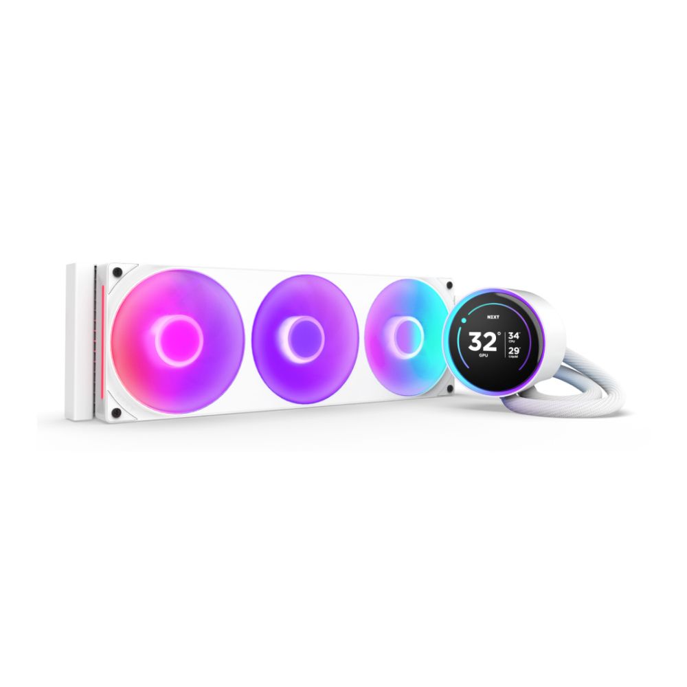 Enfriamiento Líquido para CPU NZXT Kraken Elite 360 RGB V2, 3x 120mm, hasta 2400RPM, Blanco
