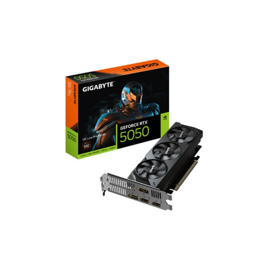 Tarjeta de video Gigabyte RTX 5050 OC 8GB | PCIe 5.0 | GDDR6 128-bit | Triple Fan | GV-N5050OC-8GL