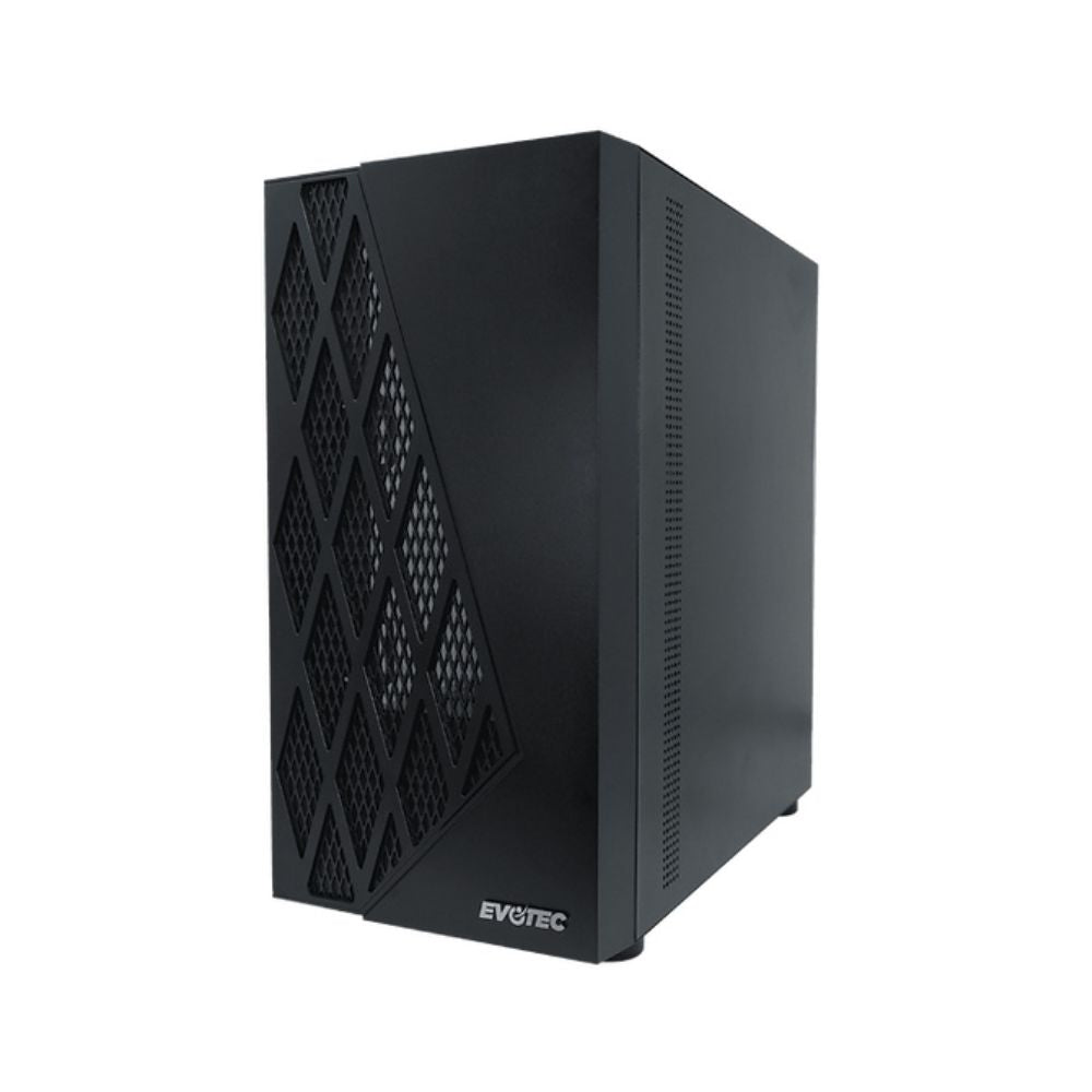 Gabinete Evotec Taipei Negro | Micro Tower | Micro-ATX/Mini-ITX | USB 2.0/3.0 | Sin Fuente | 3 Ventiladores