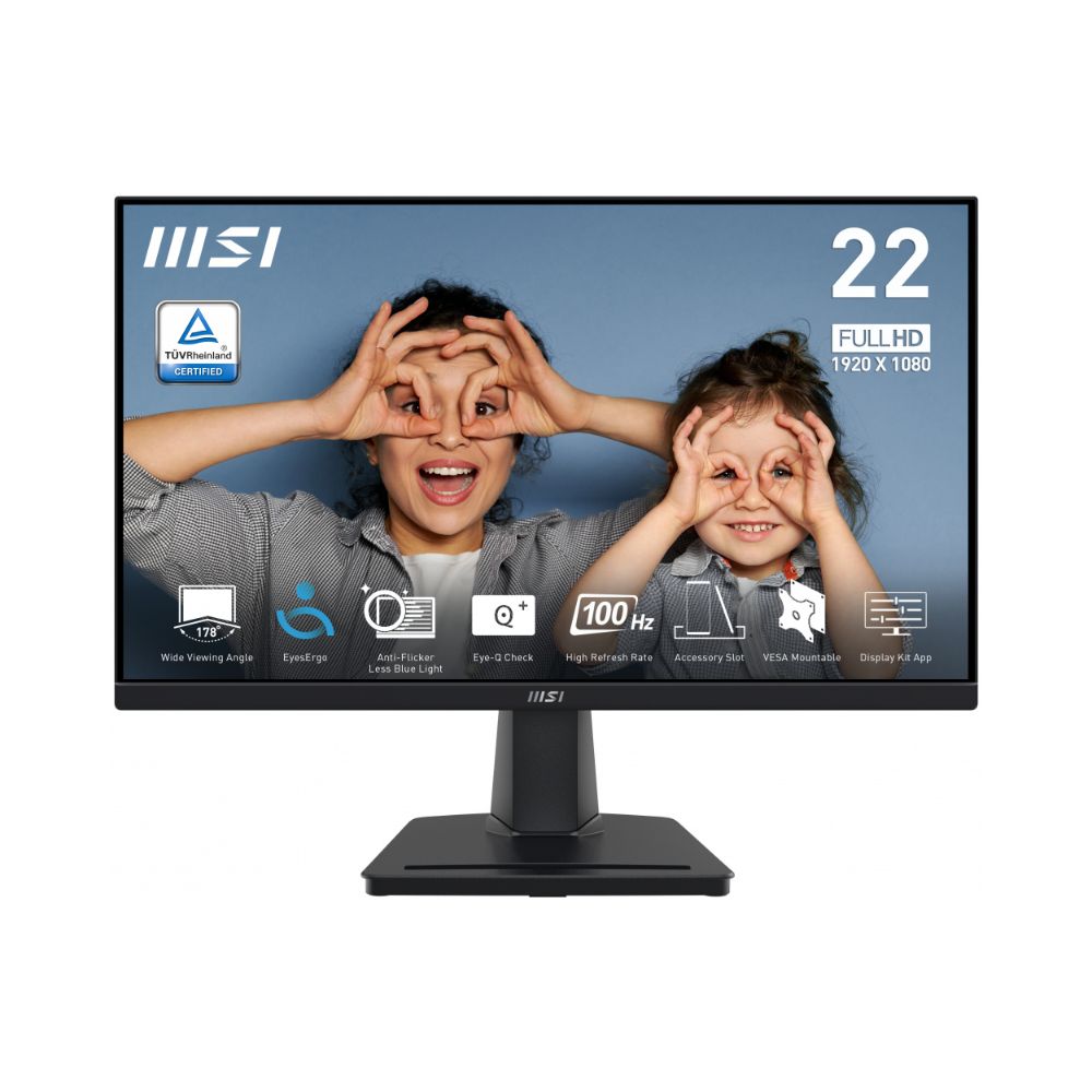 Monitor MSI PRO MP225V 21.45" | Full HD | 100Hz | 1ms | HDMI | Negro