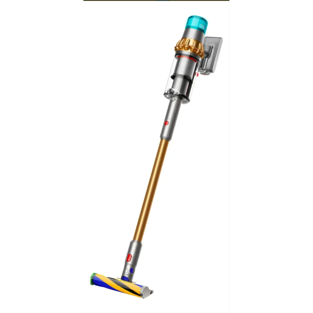 Aspiradora Inalámbrica Dyson V15 Detect Absolute | Succión Inteligente con Sensor Láser | Autonomía hasta 60 min | Amarillo/Níquel