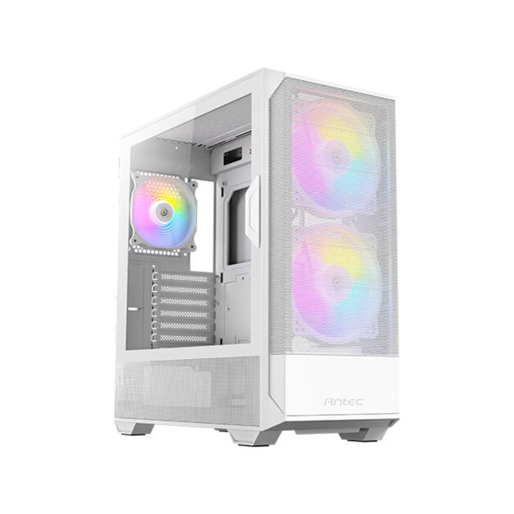 Gabinete Antec NX416L White | Midi Tower | ATX/Micro-ATX/Mini-ITX | USB 3.0 | Sin Fuente | 3 Ventiladores