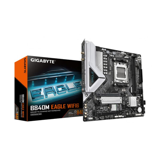 Tarjeta Madre Gigabyte B840M EAGLE WIFI6 | Micro-ATX | AM5 | DDR5 128GB | HDMI/DP
