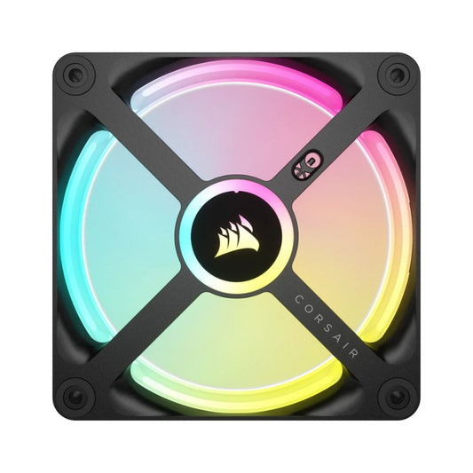 Ventilador para Gabinete Corsair CO-9051001-WW iCUE LINK QX120 RGB, 120mm, ARGB, Negro