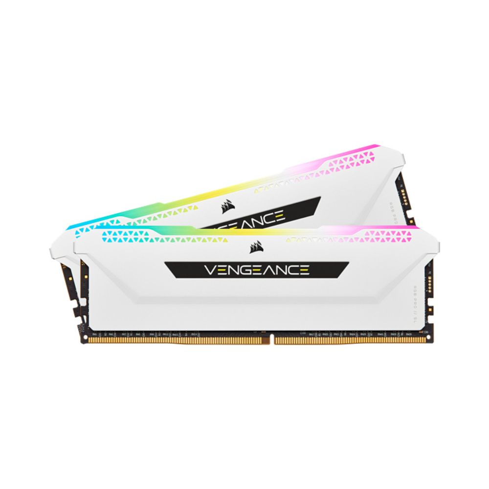 Kit Memoria RAM Corsair Vengeance RGB PRO SL 16GB KIT 8+8 | DDR4 | 3600MHz | CL18 | DIMM | Blanco