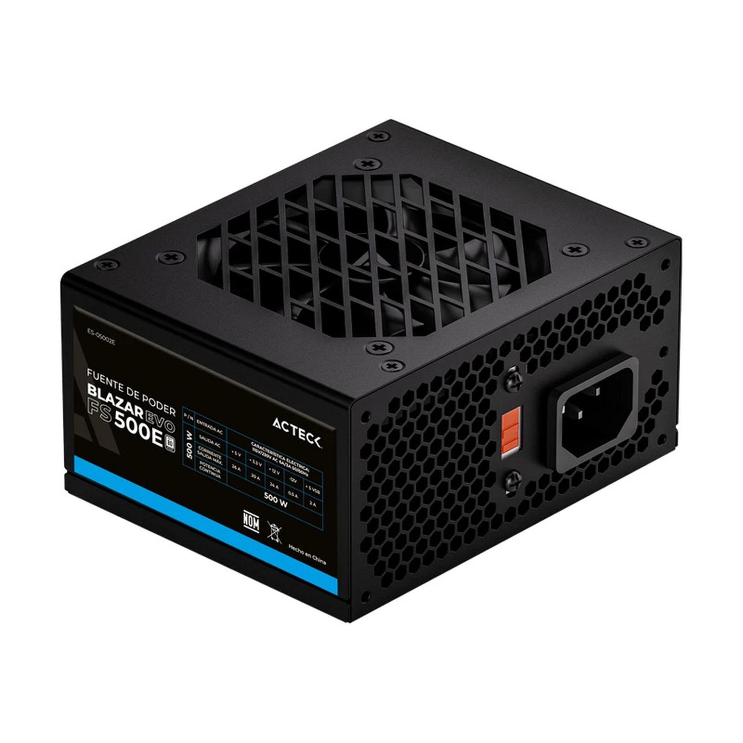 Fuente de Poder Acteck BLAZAR EVO FS500E Non 80 PLUS, 20+4 pin SFX, 120mm, 500W