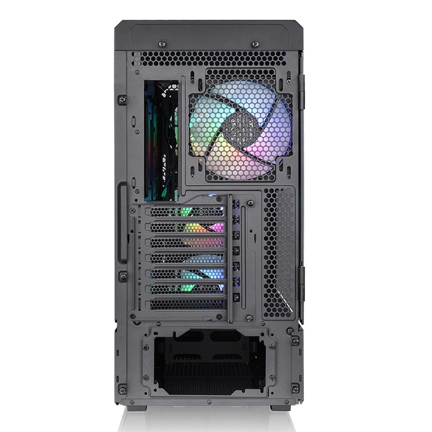 Gabinete Thermaltake Ceres 500 TG ARGB con Ventana, Midi-Tower, ATX/E-ATX/Micro ATX/Mini-ITX, USB 3.0, sin Fuente, 4 Ventiladores Instalados ARGB, Negro