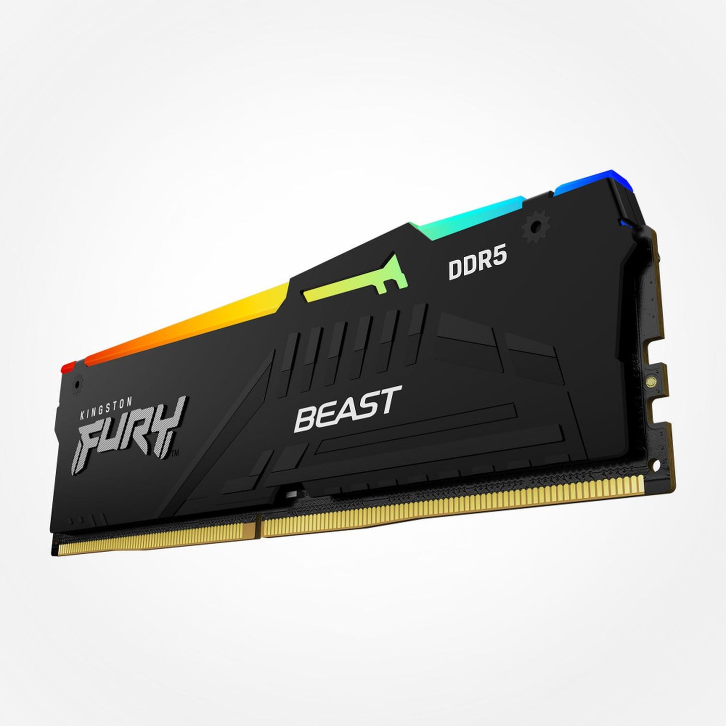 Memoria RAM Kingston FURY Beast RGB DDR5, 5200MHz, 32GB, Non-ECC, CL40, XMP