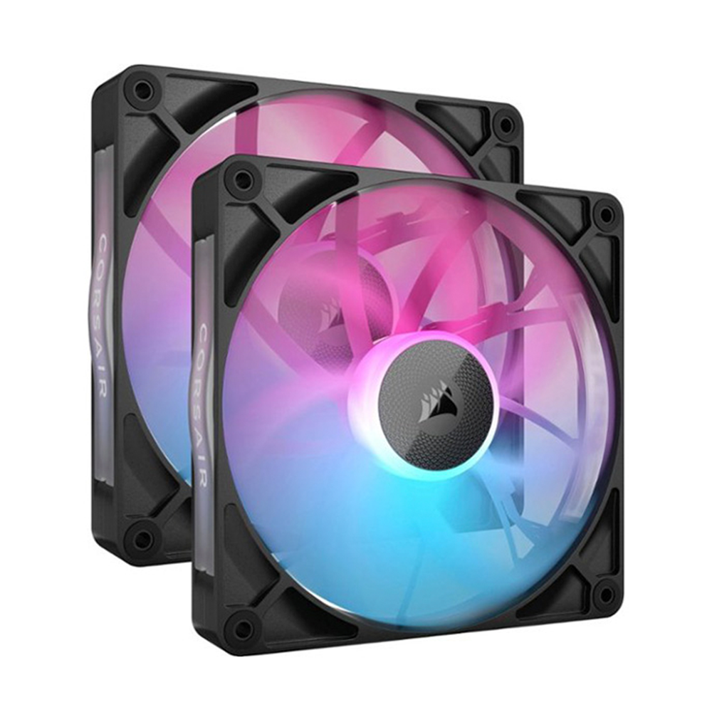 Kit de Ventiladores - Corsair iCUE LINK RX140 RGB | 140mm | 2 en 1 | Negro