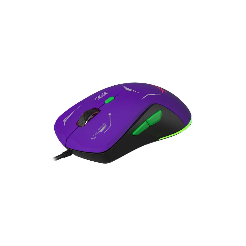Mouse Gamer XZEAL Óptico XZ-401 | Alámbrico | USB-A | 7200 DPI | Morado