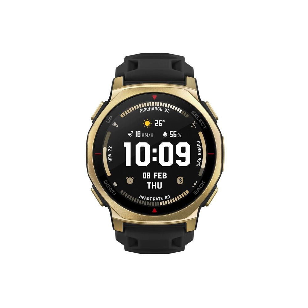 Smartwatch Amazfit T-Rex 3 Pro 44mm Negro Dorado | Rugerizado | AMOLED | GPS Multibanda