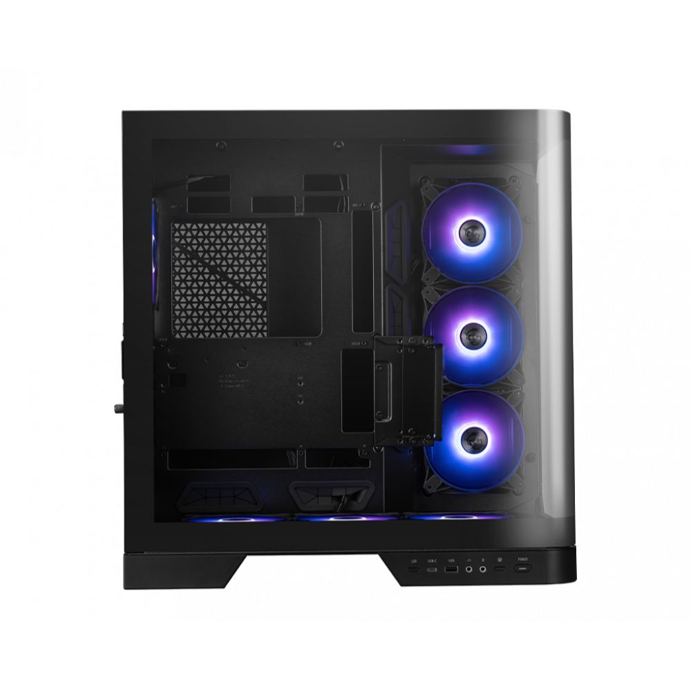 Gabinete MSI MAG PANO 120R PZ Negro | Midi Tower | Micro-ATX/Mini-ITX | USB 3.0 | Sin Fuente | 1 Ventilador