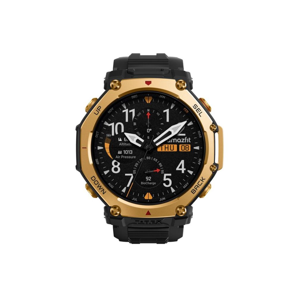 Smartwatch Amazfit T-Rex 3 Pro Dorado | Rugerizado | 48 mm | AMOLED | GPS Multibanda