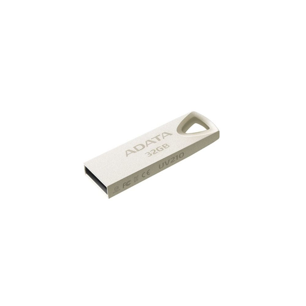 Memoria USB Adata UV210 32GB Dorado Metálico | USB 2.0 | Diseño Metálico