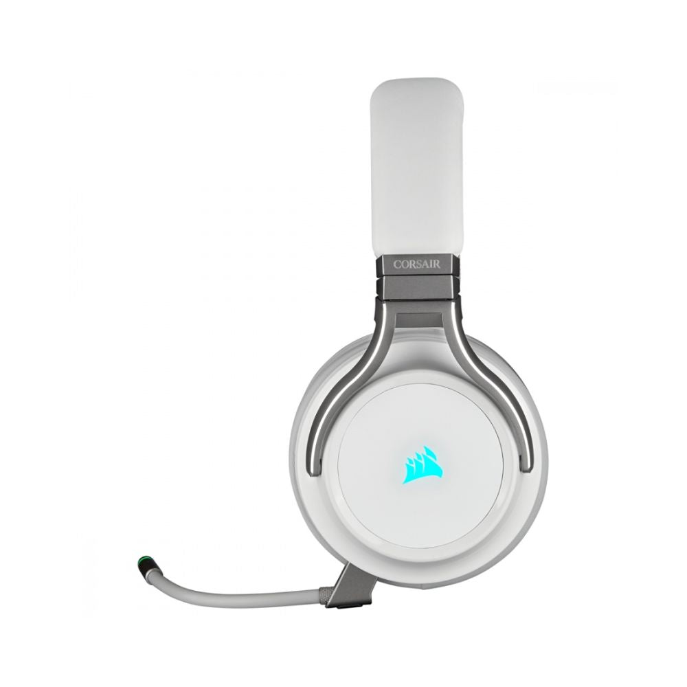 Audifonos Gamer Corsair Virtuoso RGB Wireless Blanco | 7.1 | Inalámbrico | USB + 3.5 mm | Micrófono