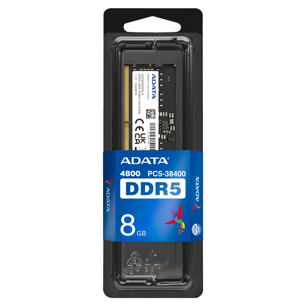 Memoria RAM Adata AD5S48008G-S DDR5 8GB 4800MHz CL40 SO-DIMM