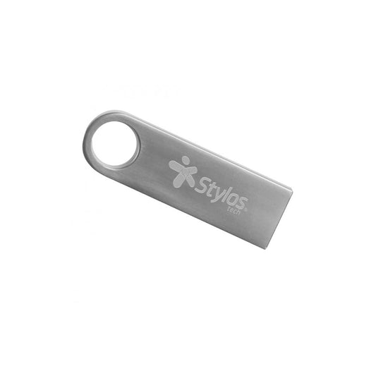 Memoria USB Stylos 8GB Plata | USB-A 2.0 | Diseño Compacto
