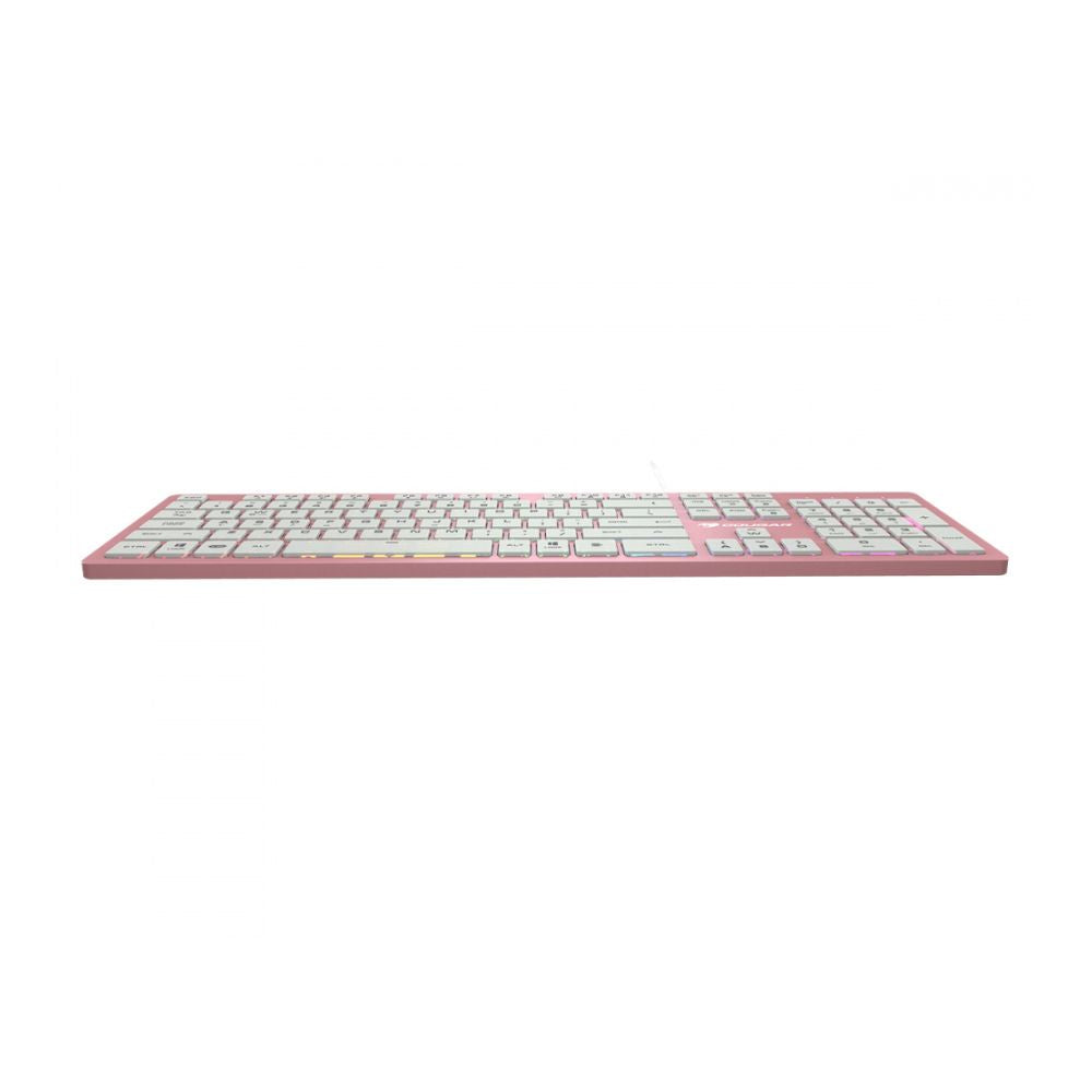 Teclado Gamer Cougar Vantar AX RGB | Switch Tijera | Alámbrico | Inglés | Rosa