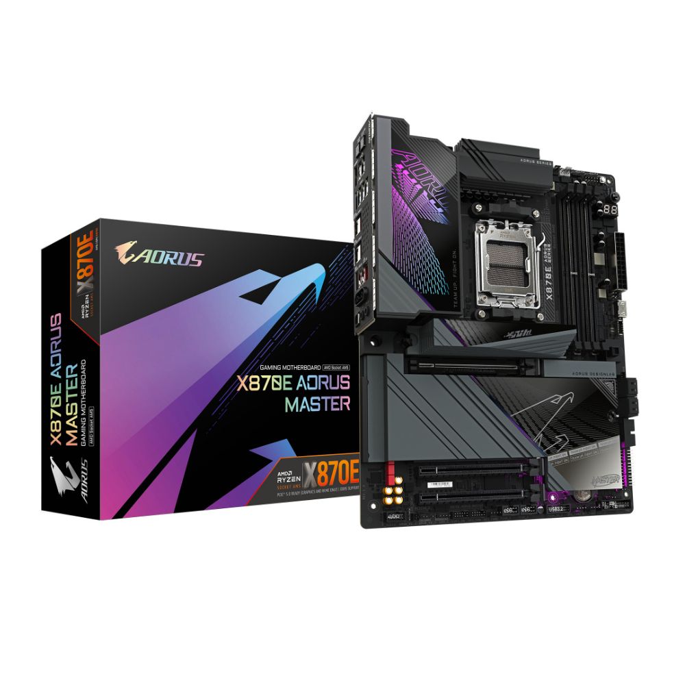 Tarjeta Madre AORUS X870E AORUS MASTER ATX Socket AM5 AMD X870 256GB DDR5 HDMI DP