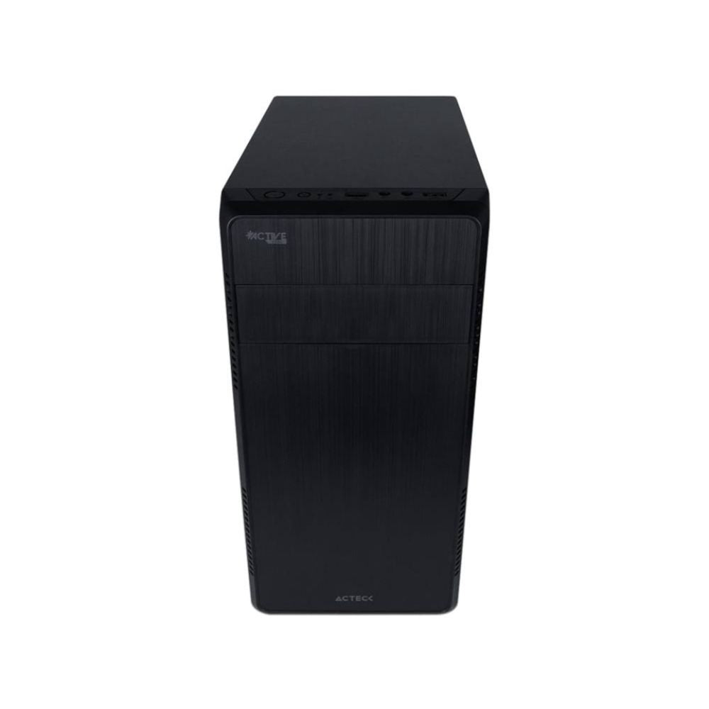 Gabinete Acteck Kioto GI240 Negro | Mini Tower | Micro-ATX/Mini-ITX | USB 2.0/3.0 | Fuente 500W | 1 Ventilador