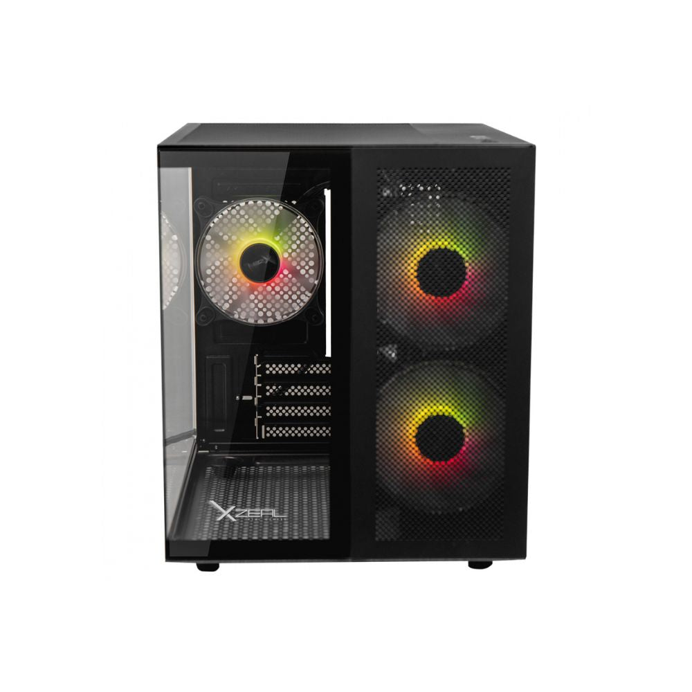 Gabinete Xzeal CXi1 Negro | Mini-Tower | Micro-ATX Mini-ITX | 3 Ventiladores