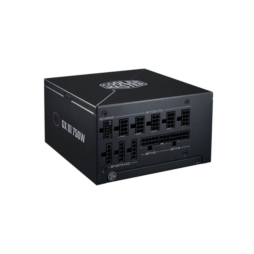 Fuente de Poder Cooler Master GX III GOLD 750, 750W, 80 PLUS Gold, Modular, ATX 24-pin, 12VHPWR, Ventilador 135mm