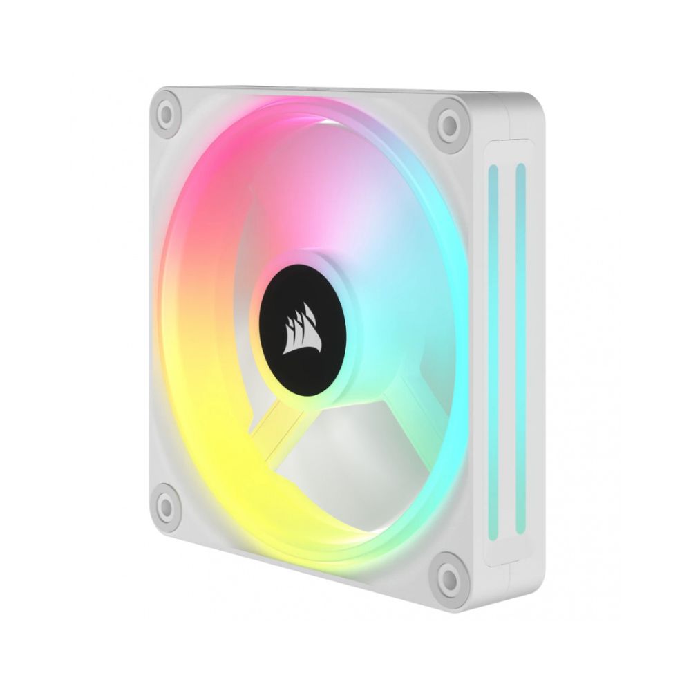 Ventiladores para Gabinete Corsair iCUE LINK QX120 RGB, Kit 3x 120mm, 2400RPM, ARGB, Blanco