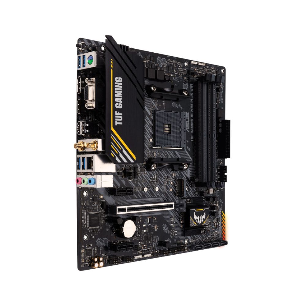 Tarjeta Madre ASUS TUF GAMING A520M-PLUS WIFI Micro-ATX Socket AM4 AMD A520 128GB DDR4 HDMI/DP para AMD