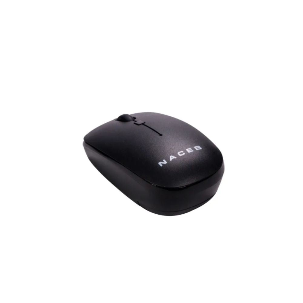 Mouse Naceb NA-0136 | Inalámbrico | Óptico | 1600 DPI | RF | Negro
