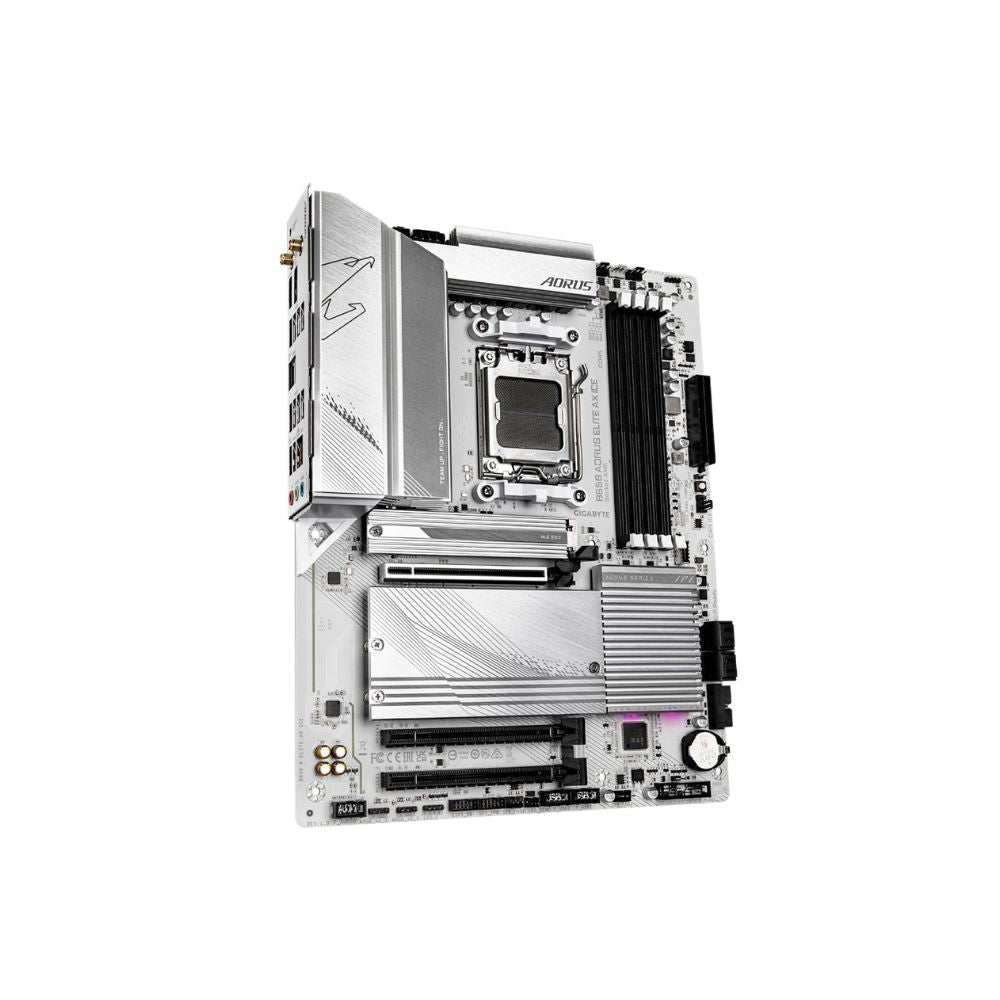 Tarjeta Madre Gigabyte B650 AORUS ELITE AX ICE | ATX | AM5 | B650 | HDMI | WiFi 6E | Blanca