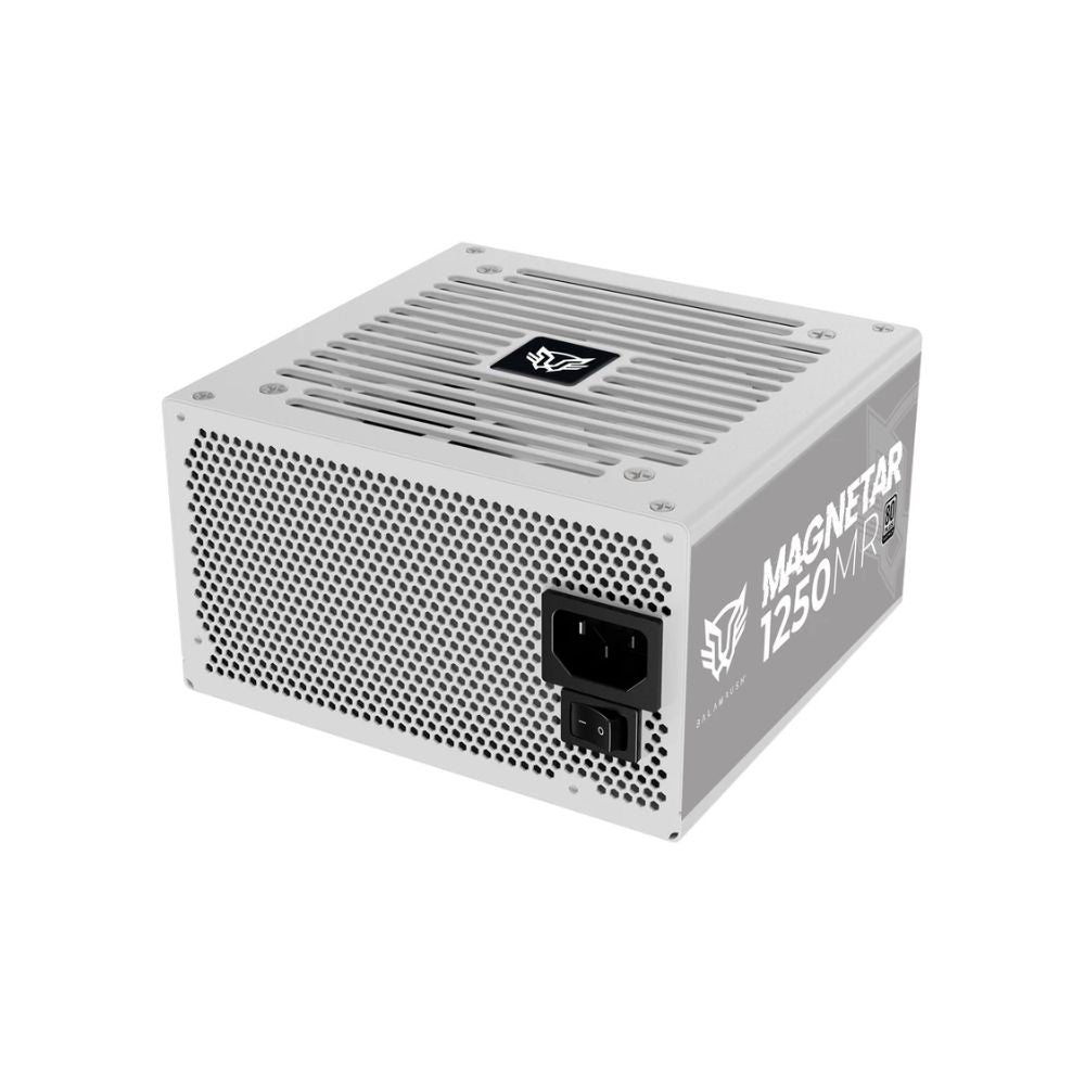 Fuente de Poder Balam Rush Magnetar 1250MR, 1250W, 80 PLUS Platinum, Modular, ATX 24-pin, Ventilador 120mm, Blanco