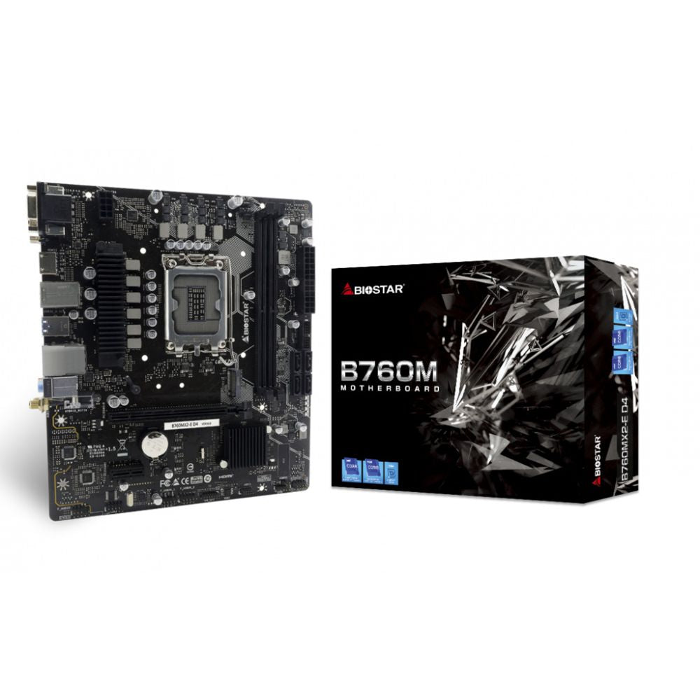Tarjeta Madre Biostar B760MX2-E Micro-ATX LGA 1700 Intel B760 64GB DDR4 HDMI